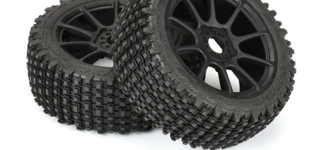 Pro-Line Pre-Mounted 1/8 Gladiator M2 Buggy Tires On 17mm Black Mach 10 Wheels