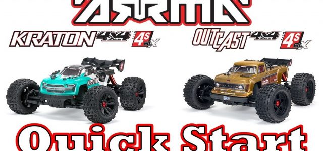 Quick Start Guide For The ARRMA 1/10 4X4 4S V2 Outcast & Kraton [VIDEO]