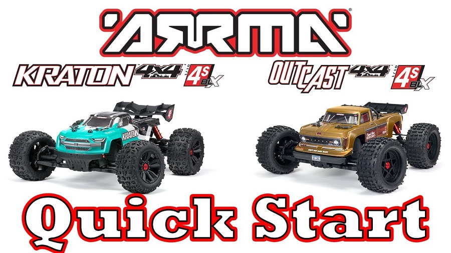 Quick Start Guide For The ARRMA 1/10 4X4 4S V2 Outcast & Kraton