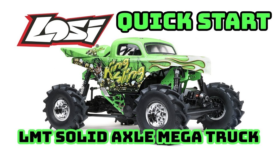 Quick Start Losi LMT 4WD Solid Axle Mega Truck Brushless RTR