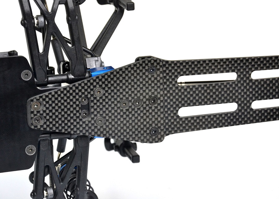 Exotek Pro Single Wheel Carbon Fiber Wheelie Bar Set For The DR10M