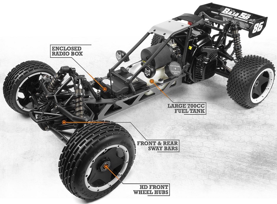 HPI Baja 5B SBK 1/5 Gas Powered 2WD Buggy Kit [VIDEO] - RC Car Action