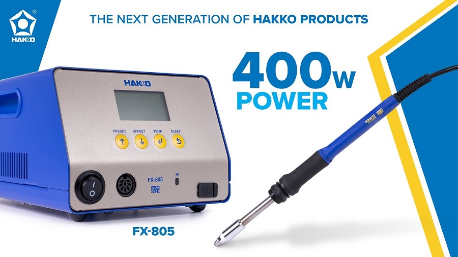 Hakko FX-805 Next Gen Ultra Heavy-Duty Soldering Station