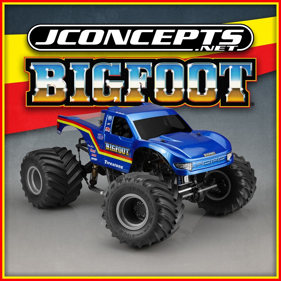 JConcepts 2010 Ford Raptor BIGFOOT Racer Clear Body