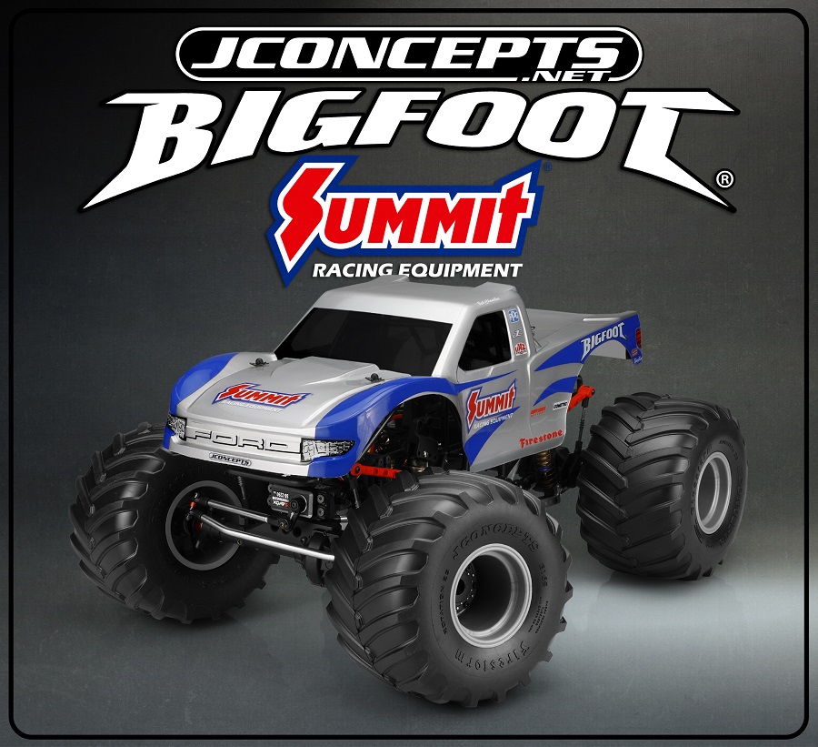 JConcepts Summit Racing BIGFOOT 4x4 Clear Monster Truck Body