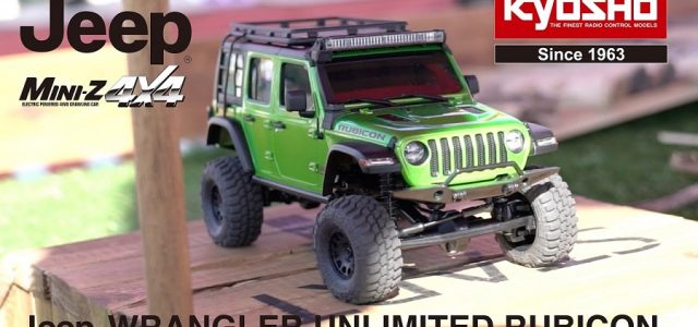Kyosho Mini-Z 4×4 Jeep Wrangler Unlimited Rubicon With Accessory Parts [VIDEO]