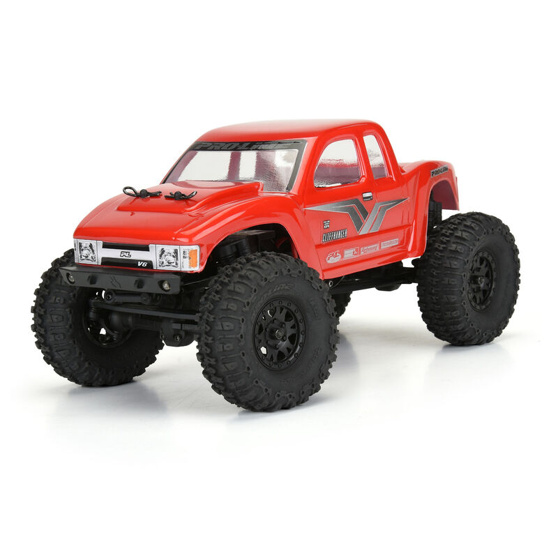 Pro-Line 1/24 Trencher 1.0" Tires Mounted On 7mm Black Impulse Wheels For The SCX24