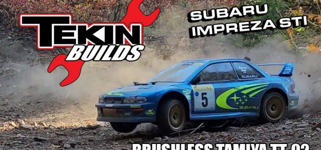 Brushless Tamiya TT-02 RC Subaru Stage Rally [VIDEO]