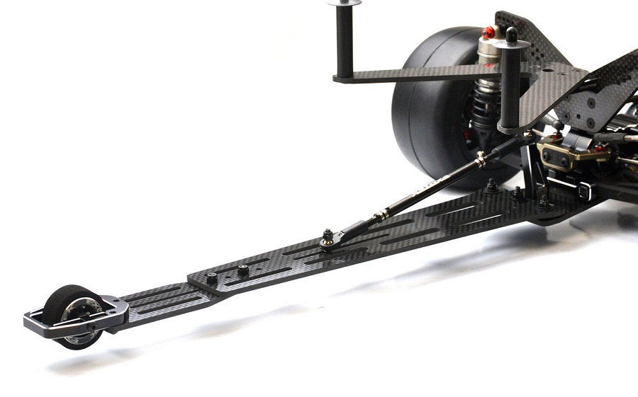 Exotek Pro Single Wheel Carbon Fiber Wheelie Bar Set For The TLR 22 5.0