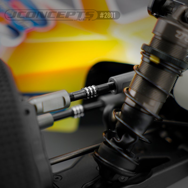 JConcepts Black Fin Titanium Turnbuckle Set For The TLR 8ight-X 2.0 | XE