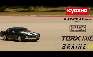 Kyosho Fazer Mk2 FZ02 VE Series Readyset 1969 Chevy Camaro Z/28 RS Supercharged VE Tuxedo Black [VIDEO]