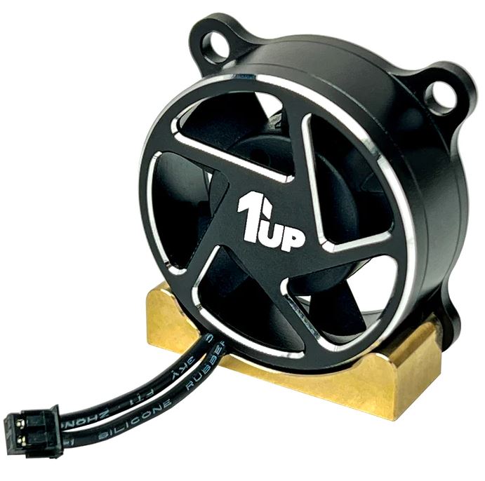 RC Car Action - RC Cars & Trucks | 1up Brass Chassis Mount For Their UltraLite 30mm High-Speed Aluminum Fan
