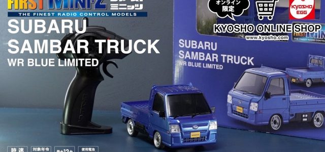 Kyosho Limited Edition MINI-Z Subaru Sambar Blue Truck [VIDEO]