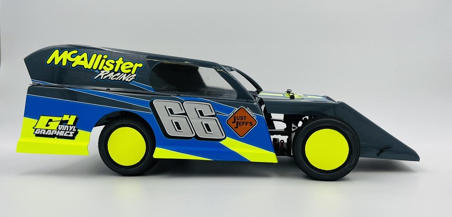 RC Car Action - RC Cars & Trucks | McAllister High Side Tickler 2.0 Midwest Modified Clear Body