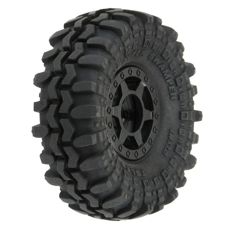 RC Car Action - RC Cars & Trucks | Pro-Line 1/24 Interco Super Swamper 1.0″ Tires Pre-Mounted On 7mm Black Holcomb Wheels
