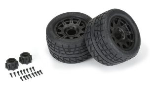 Pro-Line 1/8 Menace HP Belted 3.8″ Tires Pre-Mounted On 17mm Black Raid Wheels