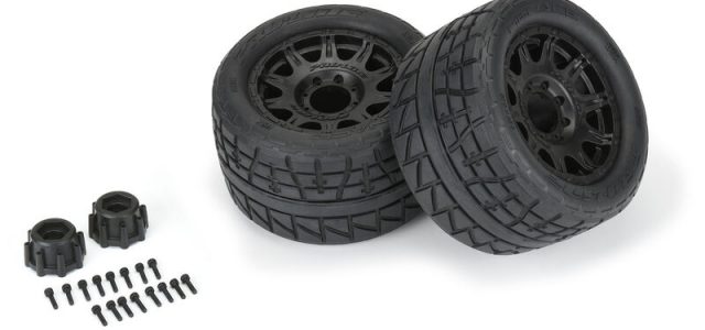 Pro-Line 1/8 Menace HP Belted 3.8″ Tires Pre-Mounted On 17mm Black Raid Wheels