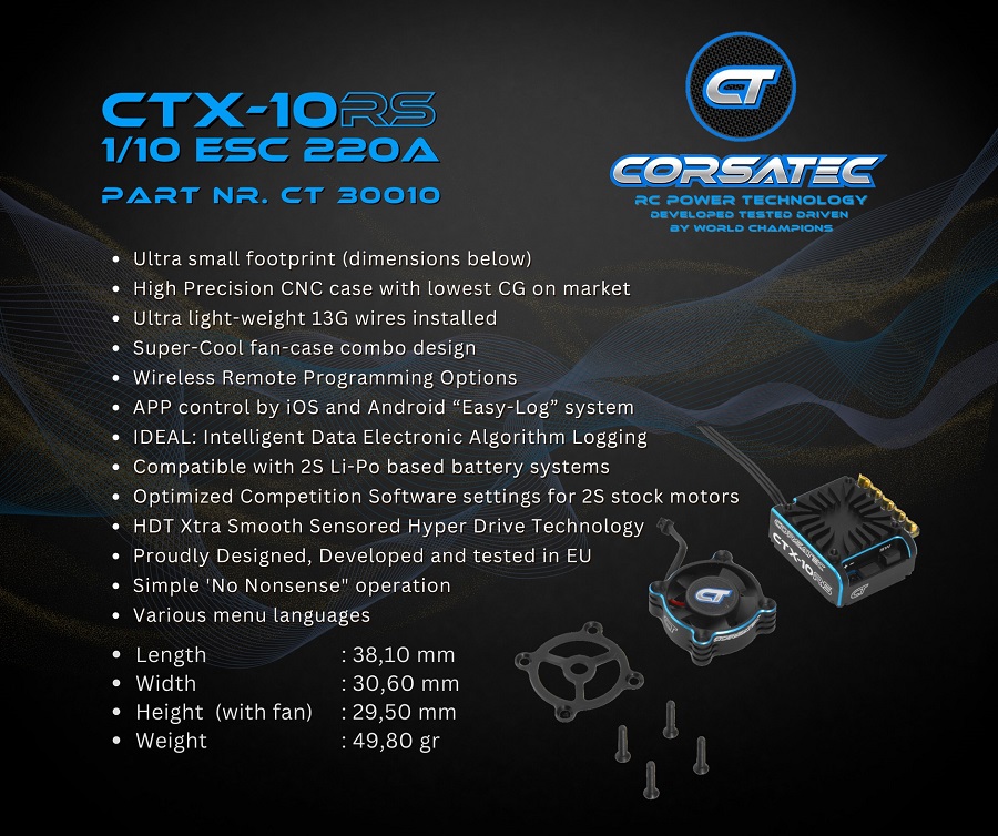 RC Car Action - RC Cars & Trucks | Corsatec Race Pro CTX-10RS 1/10 220A ESC