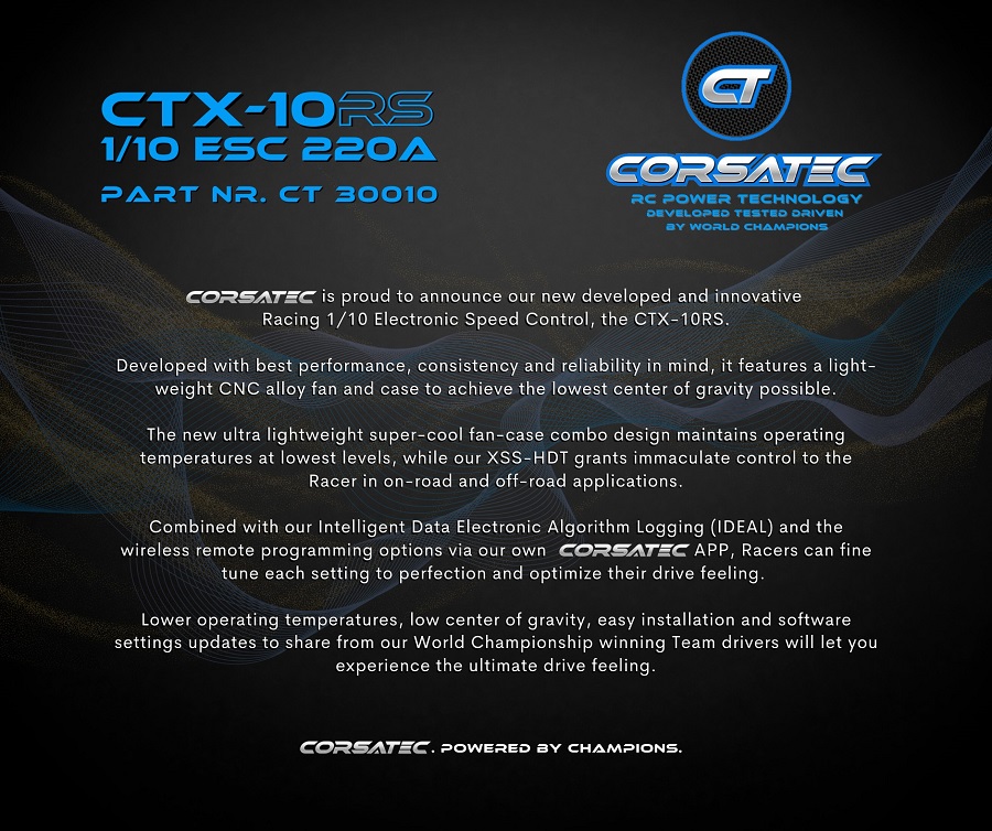 RC Car Action - RC Cars & Trucks | Corsatec Race Pro CTX-10RS 1/10 220A ESC