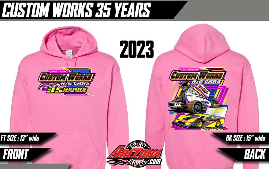 RC Car Action - RC Cars & Trucks | Custom Works 35 Year Anniversary Hoodie & T-Shirt