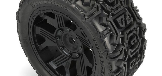 Duratrax 1/6 Warthog 5.7″ Monster Truck Tires Pre-Mounted On 24mm Black Ripper Wheels