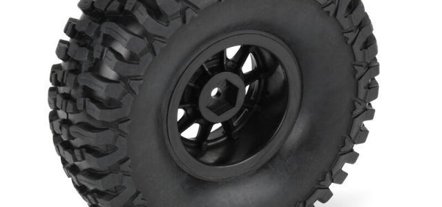 Duratrax Fossil 1.9″ Crawler Tires Pre-Mounted On Black 12mm Kodiak Wheels
