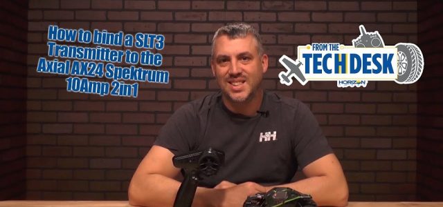 How To: Binding A SLT3 Transmitter To The Axial AX24 Spektrum 10Amp 2in1 [VIDEO]