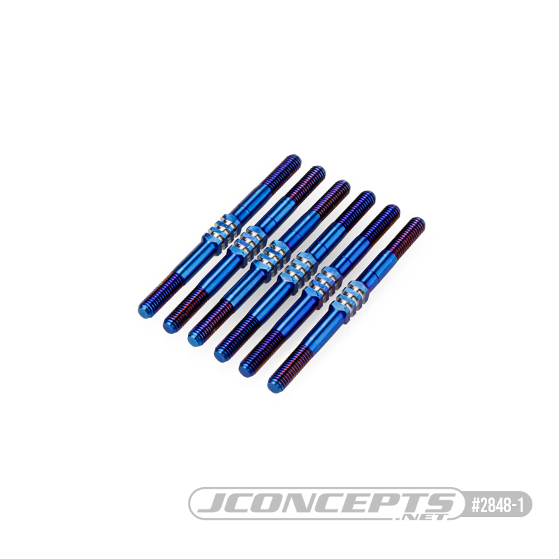 RC Car Action - RC Cars & Trucks | JConcepts Burnt Blue 3.5mm Fin Turnbuckle Sets For The TLR 22 5.0 & 22X-4