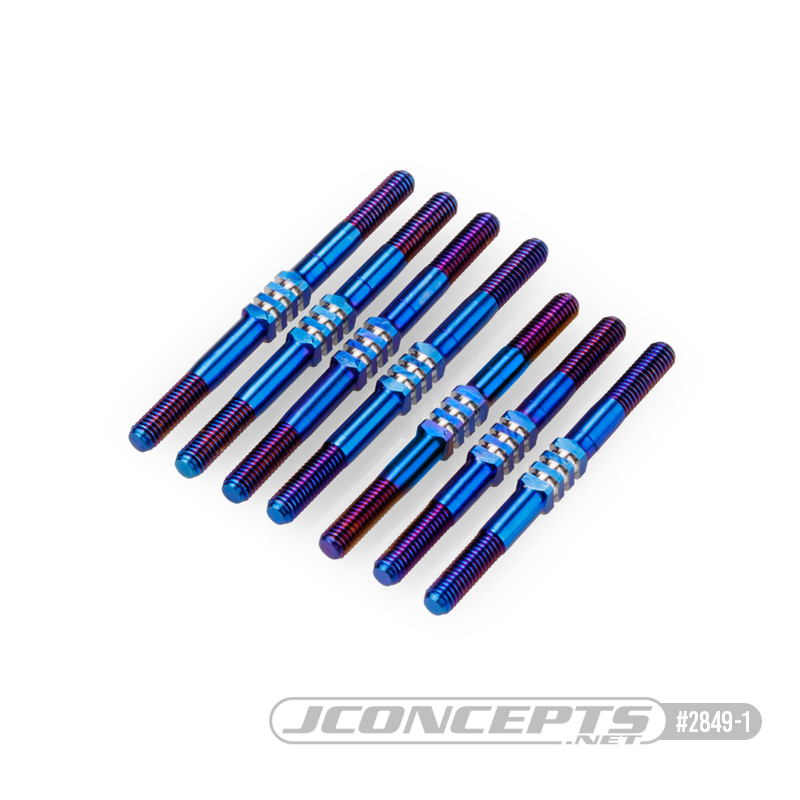 RC Car Action - RC Cars & Trucks | JConcepts Burnt Blue 3.5mm Fin Turnbuckle Sets For The TLR 22 5.0 & 22X-4