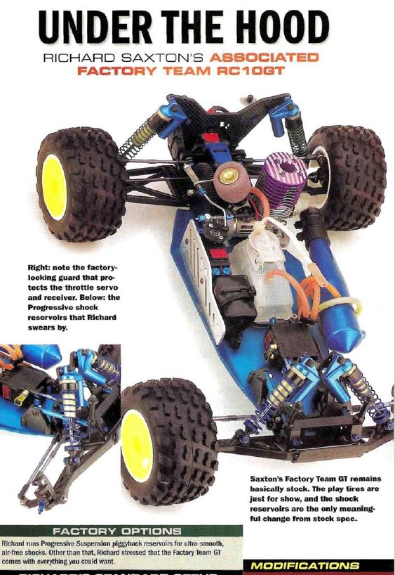 #TBT Richard Saxton's Team Associated Factory Team RC10GT Covered in June 2001 Issue