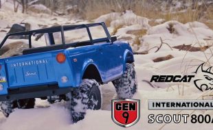 Snow Trail Run With The Redcat Gen9 International Harvester 800A [VIDEO]