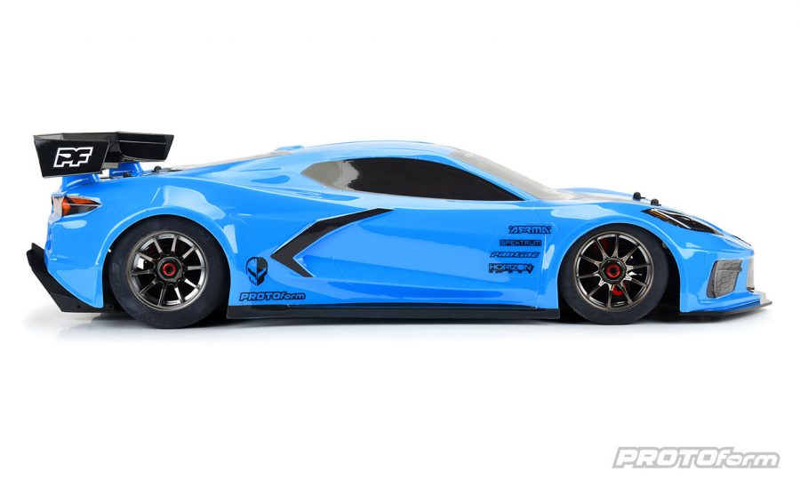 RC Car Action - RC Cars & Trucks | PROTOform Pre-Painted & Pre-Cut Chevrolet Corvette C8 (Rapid Blue) Body For The ARRMA Felony