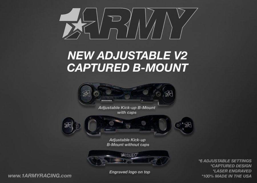 RC Car Action - RC Cars & Trucks | 1Army Racing Captured C Mount V2, Captured B Plate & Adjustable D Mount V2