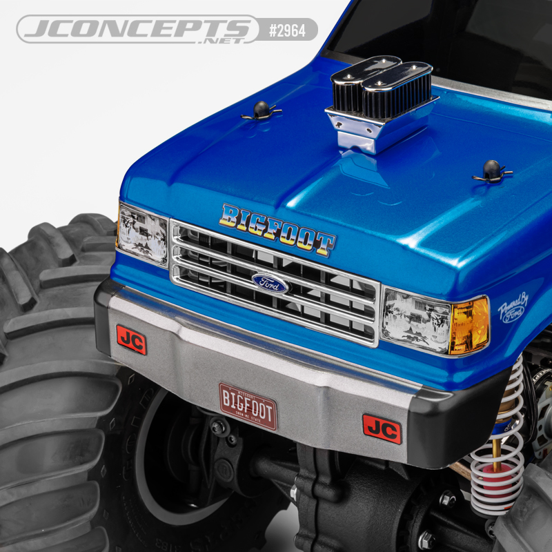 RC Car Action - RC Cars & Trucks | JConcepts Chrome Front & Rear Bumper Sets For Monster Truck Bodies