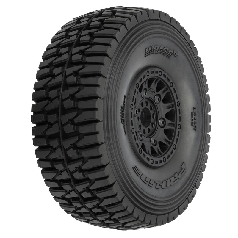 RC Car Action - RC Cars & Trucks | Pro-Line 1/7 Mirage TT Belted Tires Pre-Mounted On 17mm Black Raid Wheels