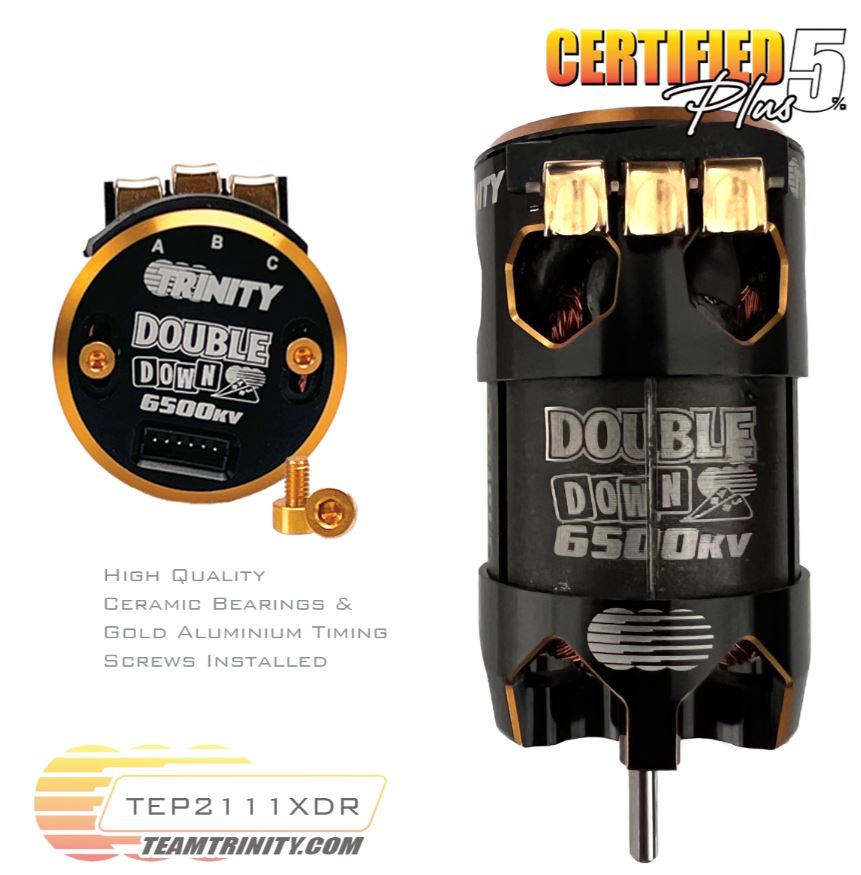 RC Car Action - RC Cars & Trucks | Trinity Certified Double Down 6500 KV 4 Pole Brushless Drag Motor