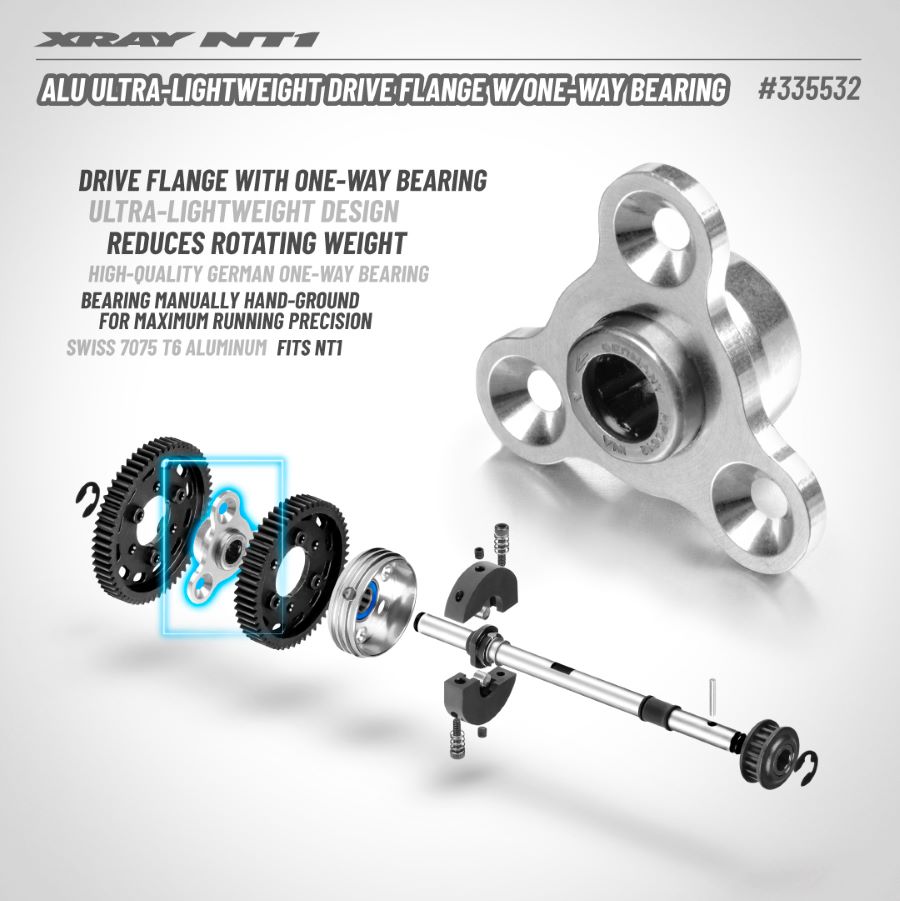 RC Car Action - RC Cars & Trucks | XRAY Aluminum Ultra-Lightweight Drive Flange With One-Way Bearing