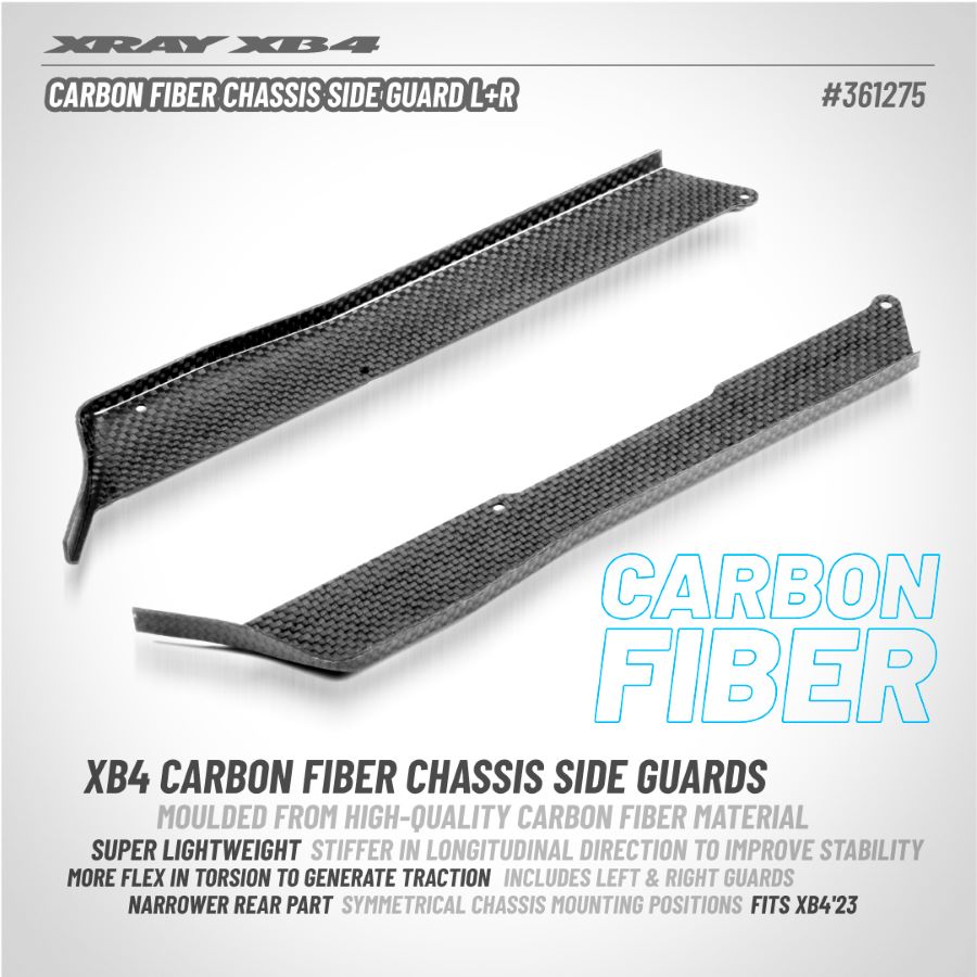 RC Car Action - RC Cars & Trucks | XRAY Carbon Fiber Chassis Side Guards For The XB4 ’23