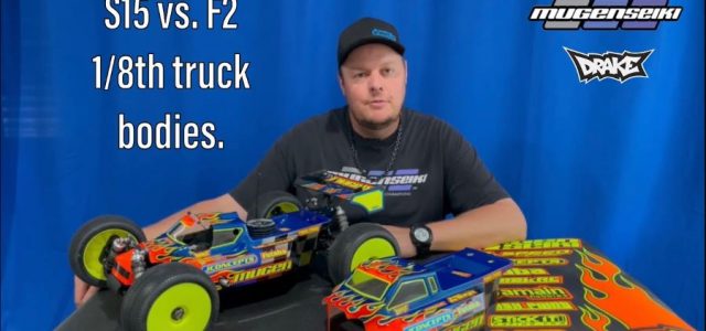 Mugen’s Adam Drake Compares The JConcepts S15 & F2 1/8 Truggy Bodies [VIDEO]