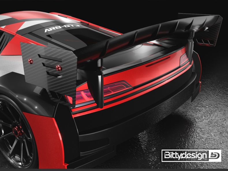 RC Car Action - RC Cars & Trucks | Bittydesign Carbon Fiber Side Dams For 1/8 GT Wings