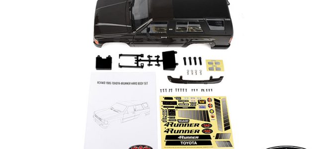 RC4WD 1985 Toyota 4Runner Black, Blue & Gold Hard Body Complete Set