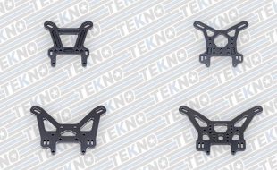 Tekno Lightened Hard Aluminum Front & Rear Shock Towers For The EB/NB48 2.x