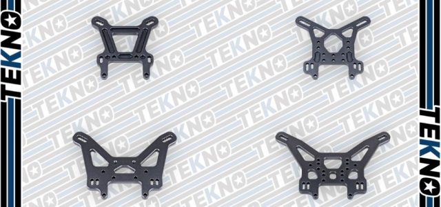 Tekno Lightened Hard Aluminum Front & Rear Shock Towers For The EB/NB48 2.x