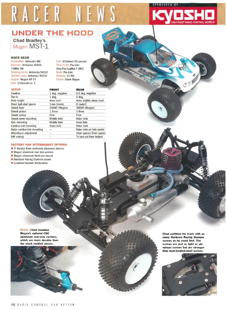 #TBT The June 2003 Issue of RC Car Action magazine included this "Under The Hood"