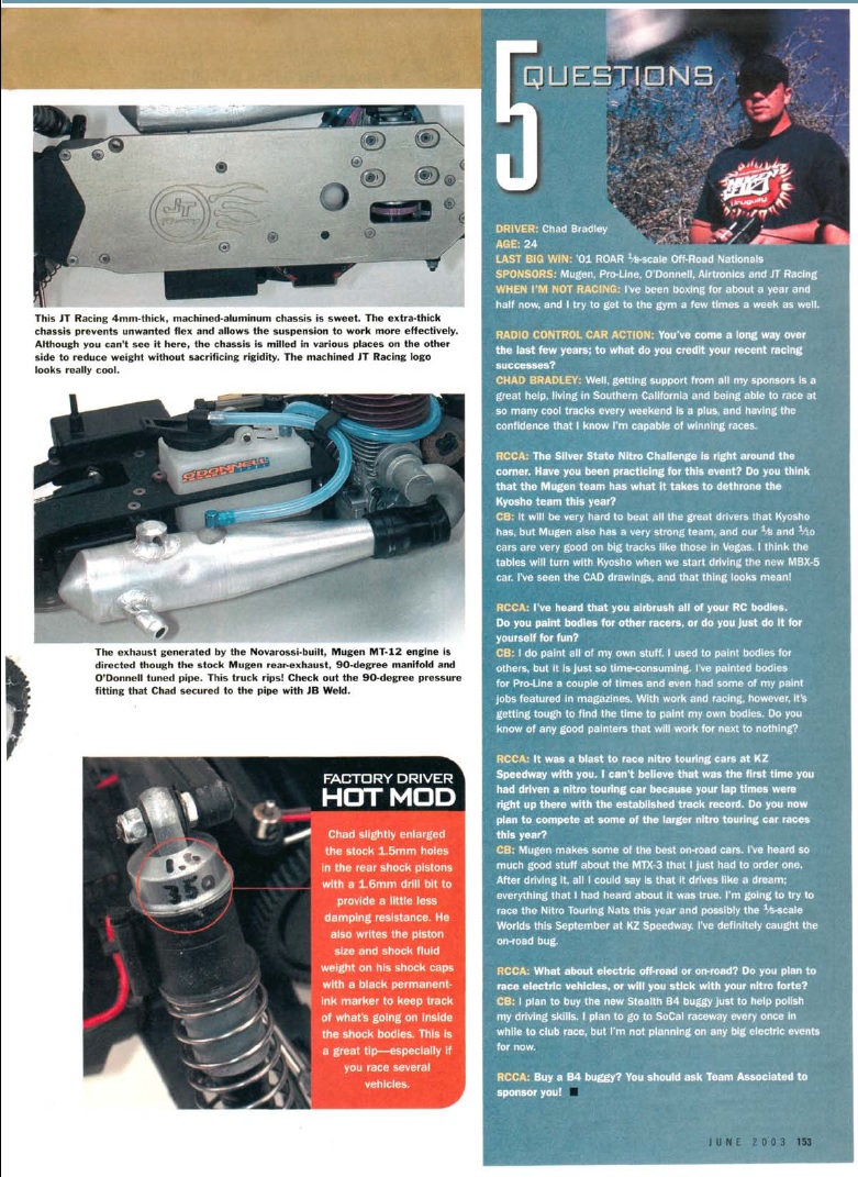 #TBT The June 2003 Issue of RC Car Action magazine included this "Under The Hood"