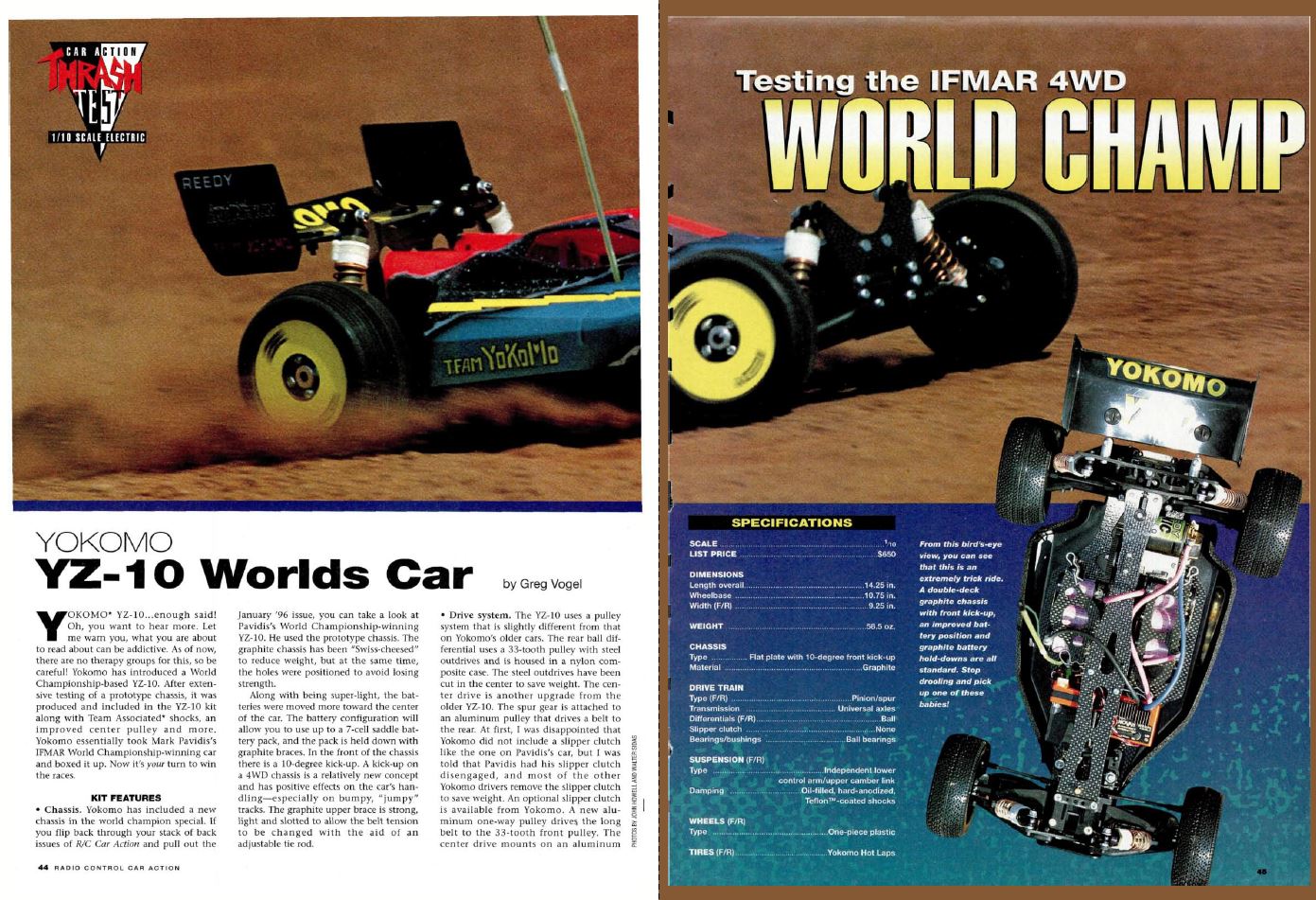 #TBT The Team Yokomo YZ-10 Worlds Car is reviewed in November 1996 Issue