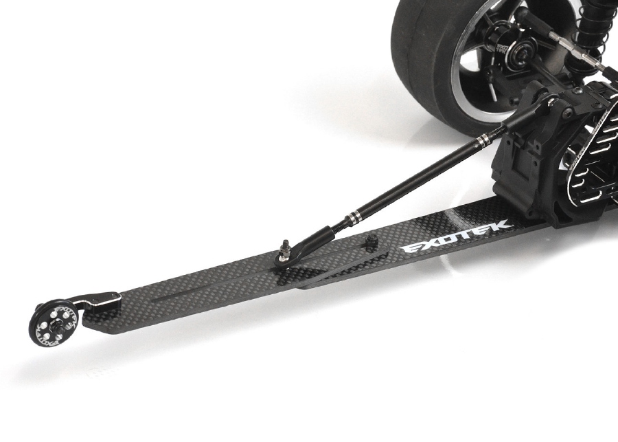 RC Car Action - RC Cars & Trucks | Exotek Carbon Fiber Adjustable Wheelie Bar Set For The Losi 22S Drag Kit