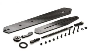 Exotek Carbon Fiber Adjustable Wheelie Bar Set For The Losi 22S Drag Kit