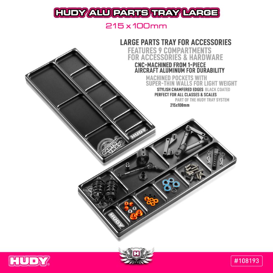 RC Car Action - RC Cars & Trucks | HUDY Aluminum Large Parts Tray