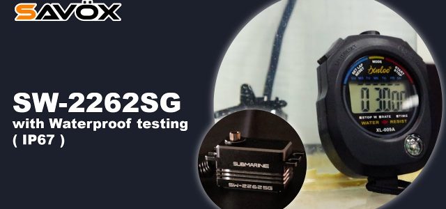 Savox IP67 Waterproof Testing Of Their New SW-2262SG Servo [VIDEO]